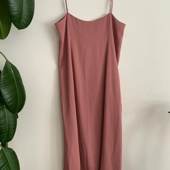 Babaton Side Slit Midi Tilde Dress in MAUVE/BLUSH - Picture 8 of 8